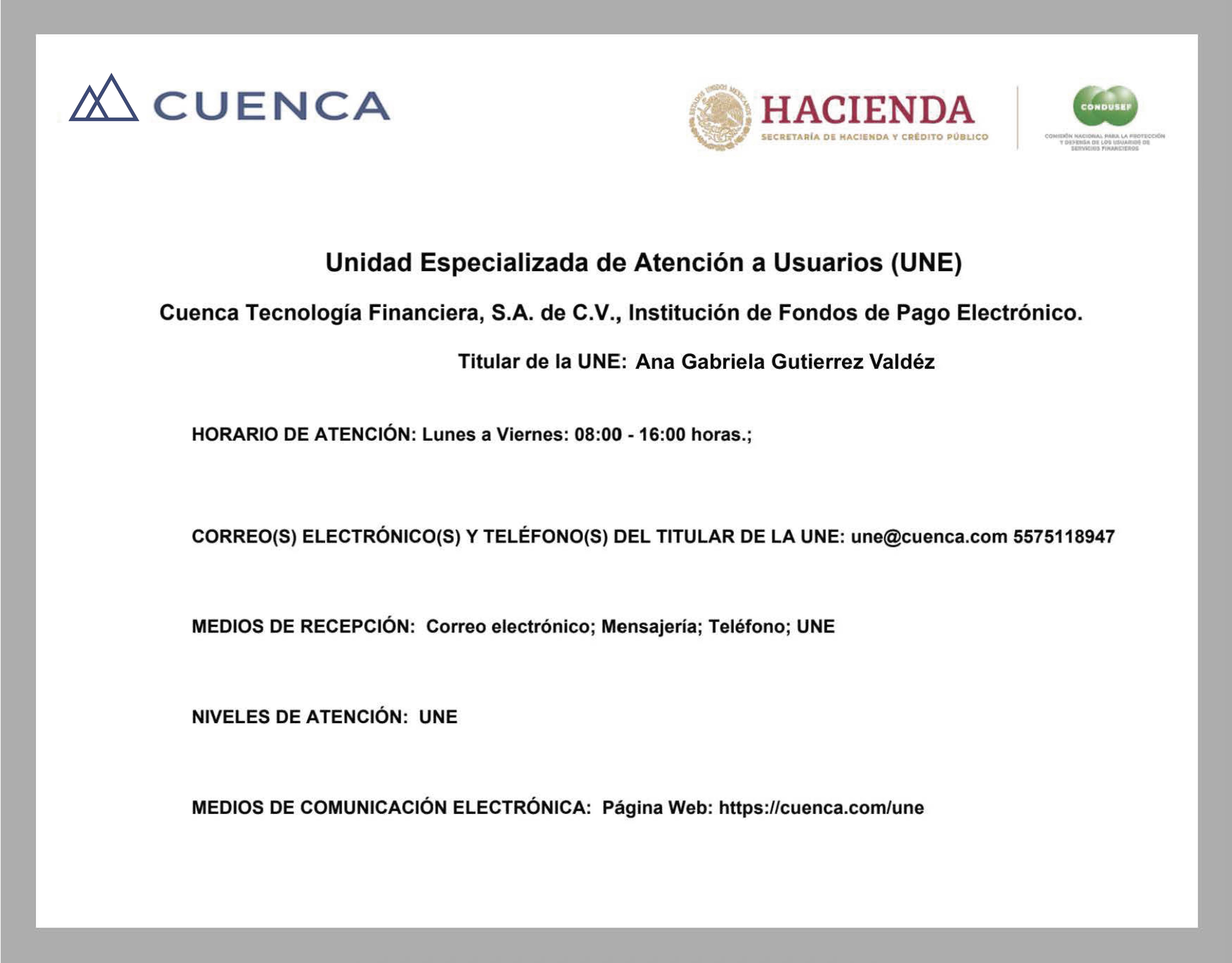 Hacienda datos